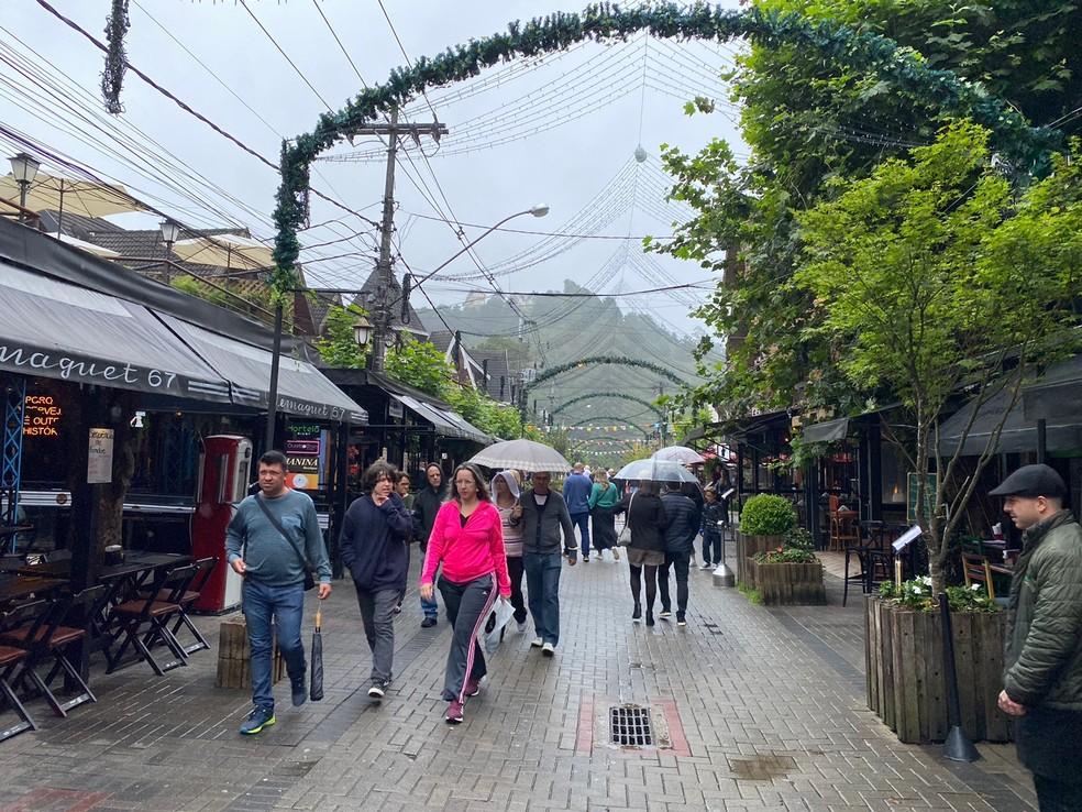 Dia de frio em Campos do Jordão