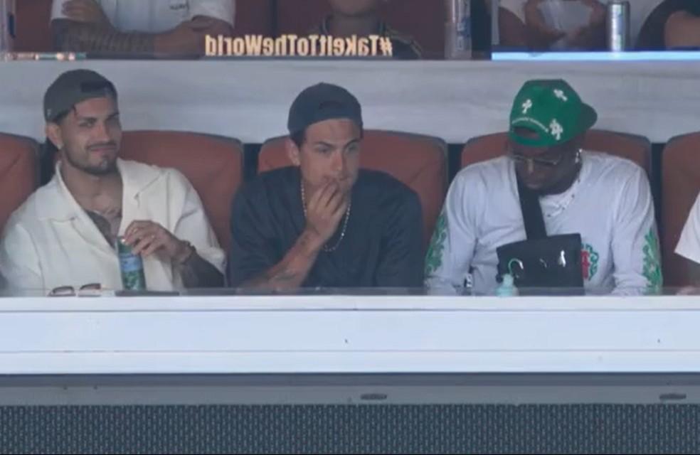 Paredes, Dybala e Pogba assistiram duelo entre Boca Juniors e Benfica nos EUA