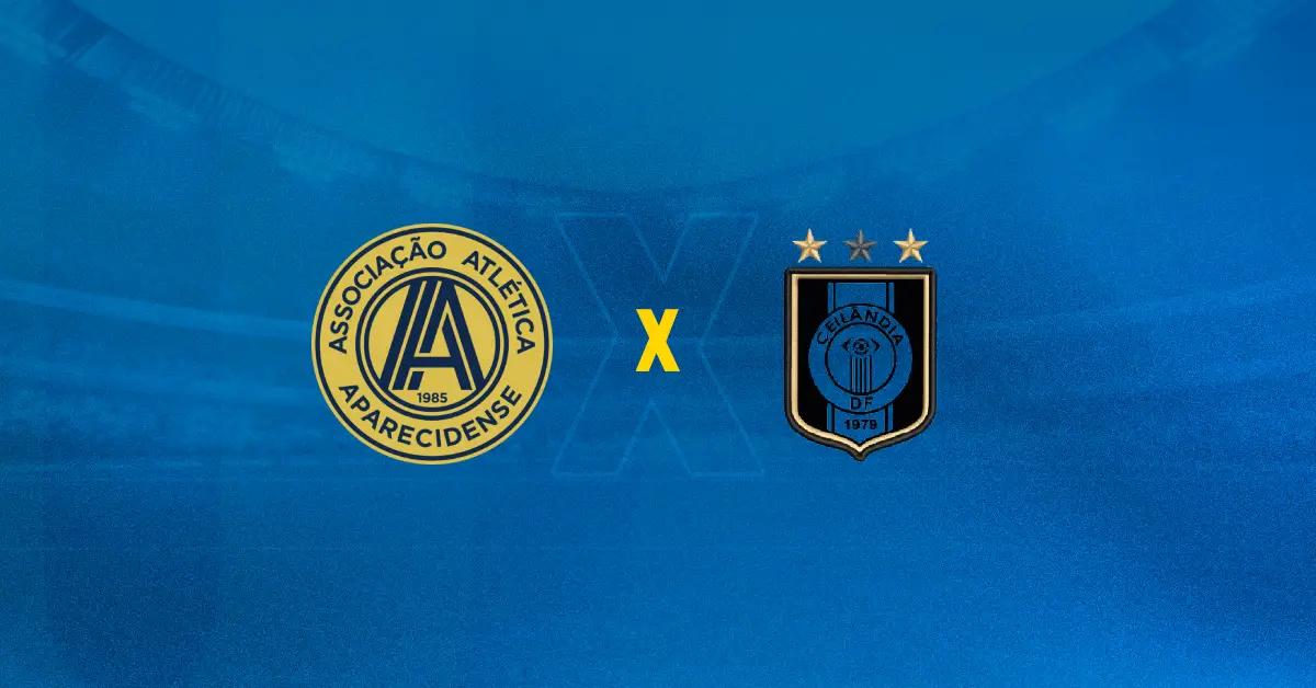 Escudos de Aparecidense x Ceilândia se enfrentam no Brasileirão D.