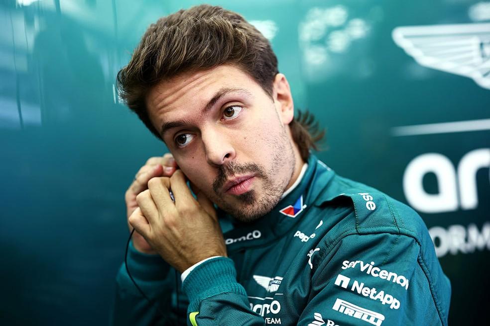 Felipe Drugovich no treino livre para o GP do Bahrein da F1 em 2025