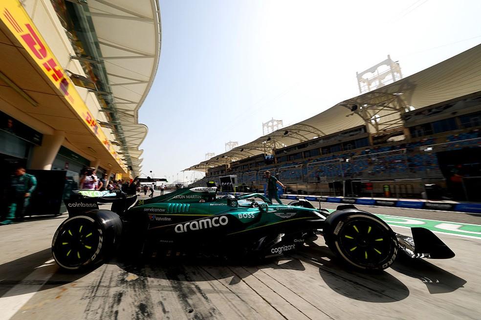Felipe Drugovich no 1º treino livre do GP do Bahrein da F1 2025