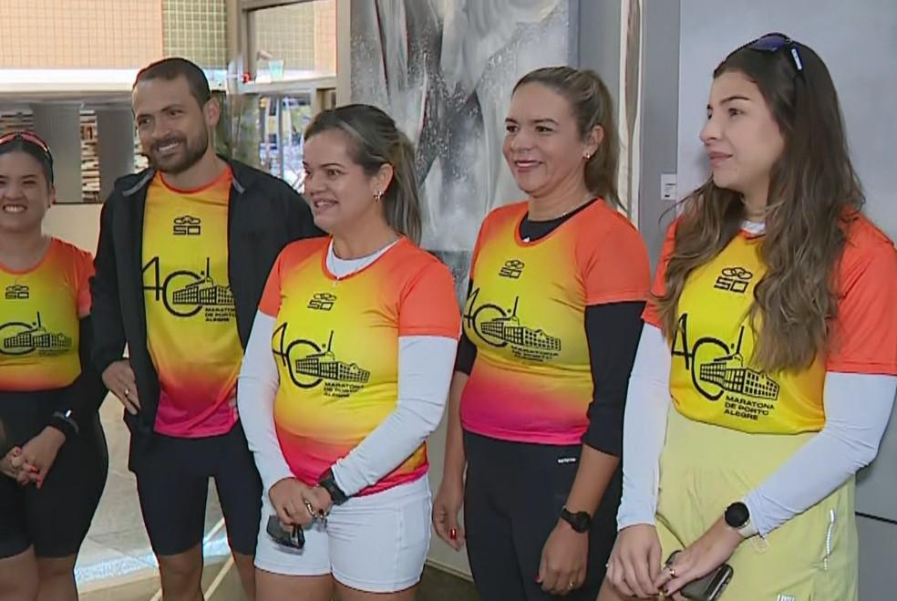 Corredores que vieram de SP para Porto Alegre