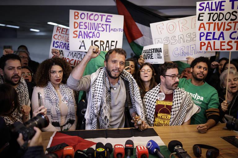 Protestos em apoio à Palestina