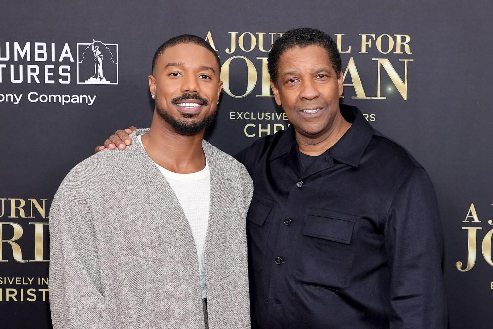 Michael B. Jordan e Denzel Washington na estreia mundial de 'A Journal For Jordan'