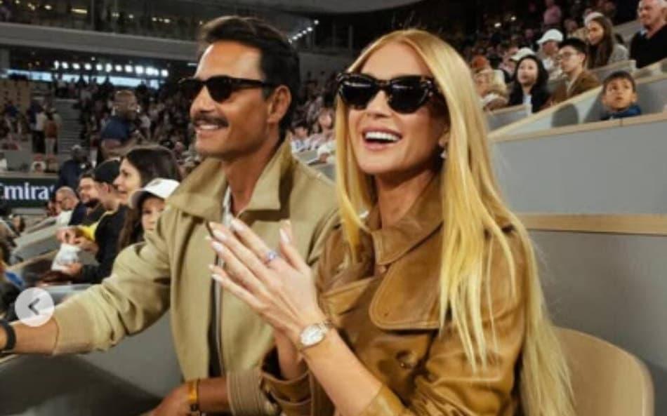 Rodrigo Santoro e Marina Ruy Barbosa em Roland-Garros