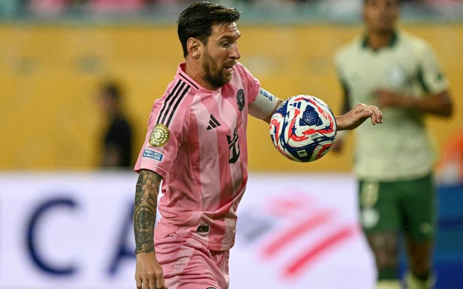 Messi em Inter Miami x Palmeiras