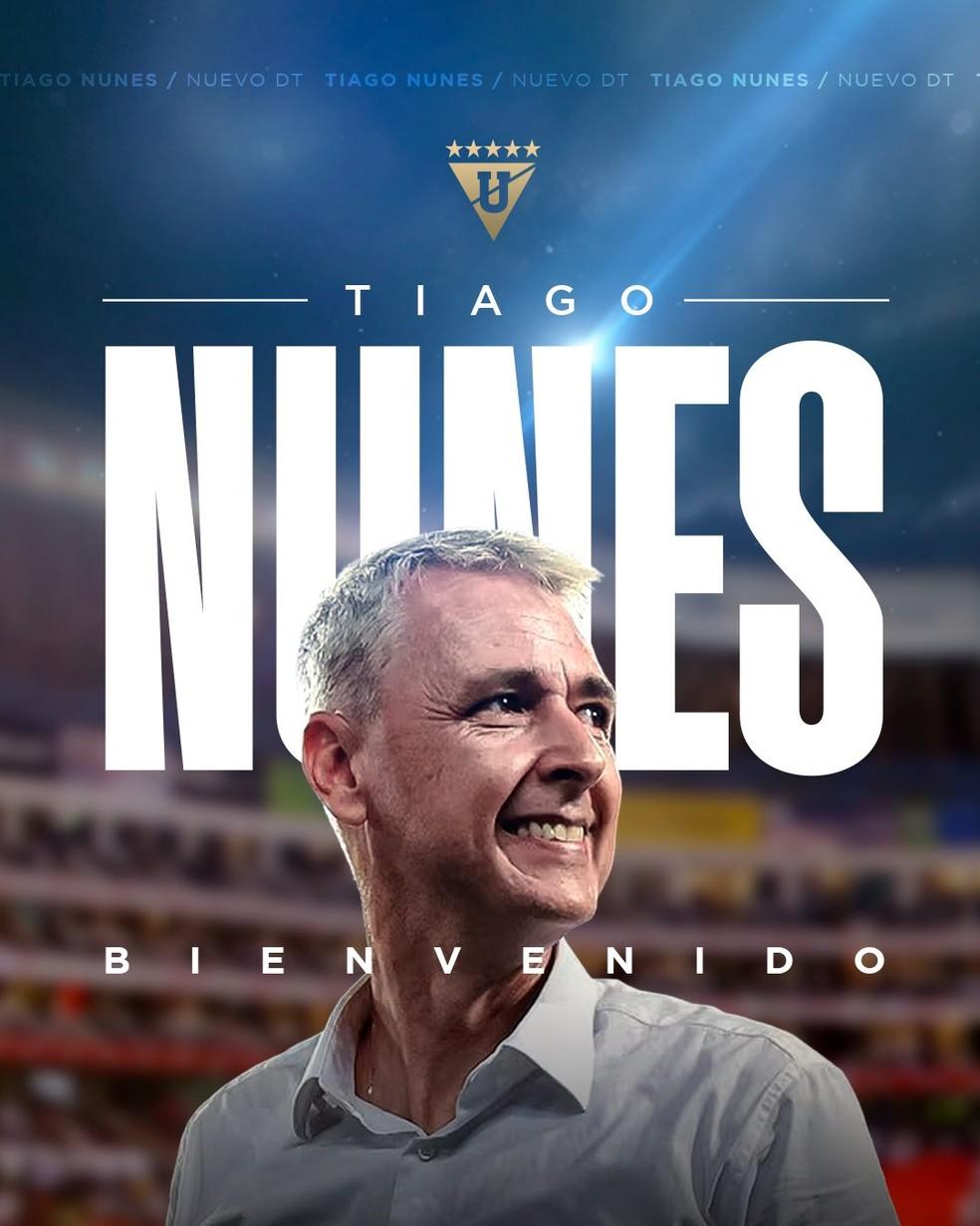 Tiago Nunes é o novo treinador da LDU