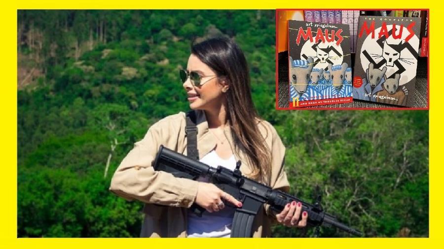 Caroline de Toni, defensora da censura a humoristas, com armas de debate