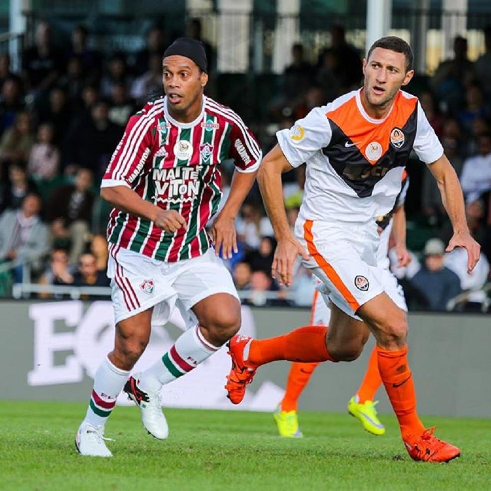 Ronaldinho, em ação pelo Fluminense no Torneio da Flórida