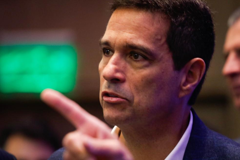 Roberto Campos Neto durante debate em São Paulo