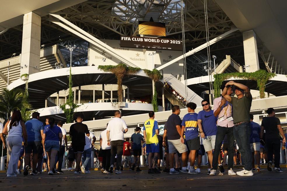 Hard Rock Stadium antes de Bayern de Munique x Boca Juniors