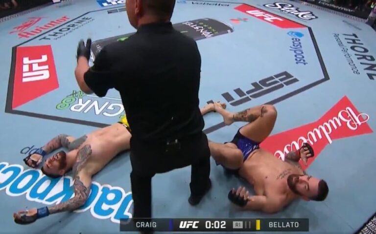 UFC Atlanta: Luta entre Rodolfo Bellato e Paul Craig termina sem resultado devido a golpe ilegal