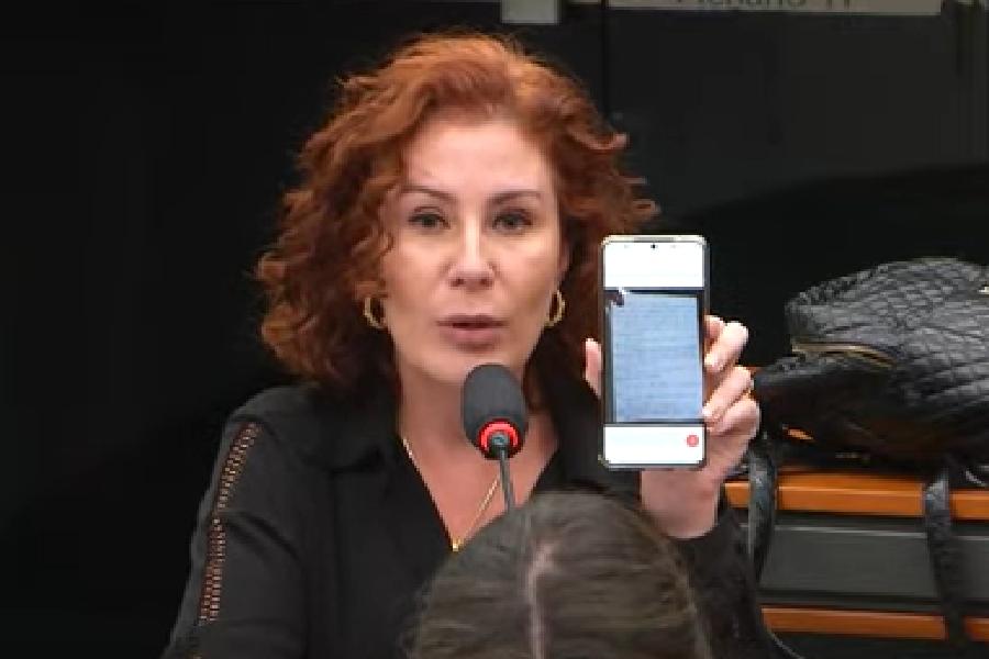 A deputada bolsonarista Carla Zambelli -