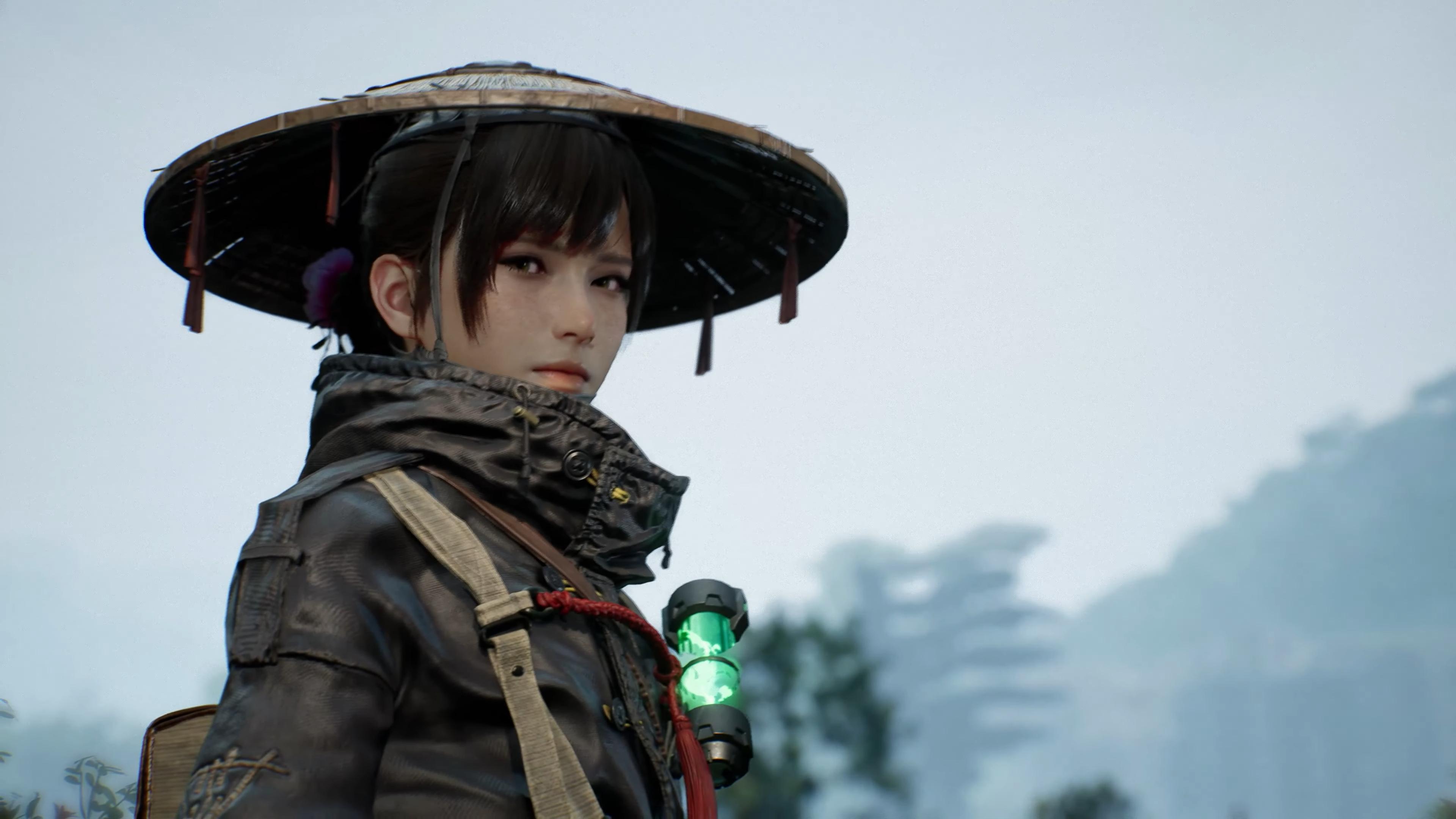 Emma, a protagonista de Beast of Reincarnation, olha para a câmera.