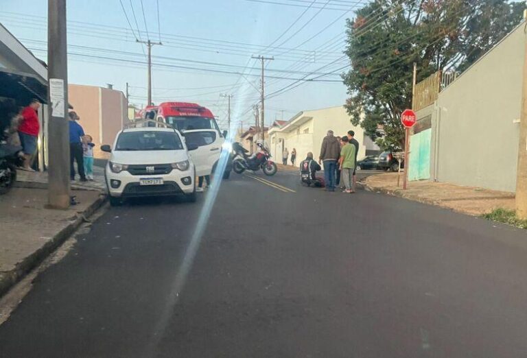 São Carlos: Acidente de moto deixa jovem ferido e situação de segurança preocupa cidadãos