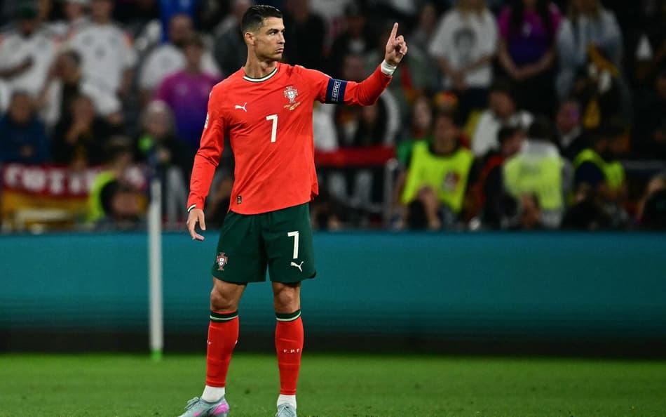 Cristiano Ronaldo em Alemanha x Portugal, pela Nations League.