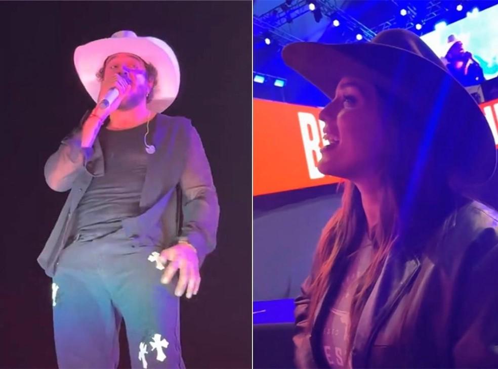 Rafa Kalimann canta em show de Nattanzinho no Circuito Sertanejo