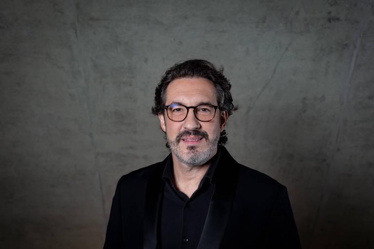 Alê Costa, CEO da Cacau Show, em evento