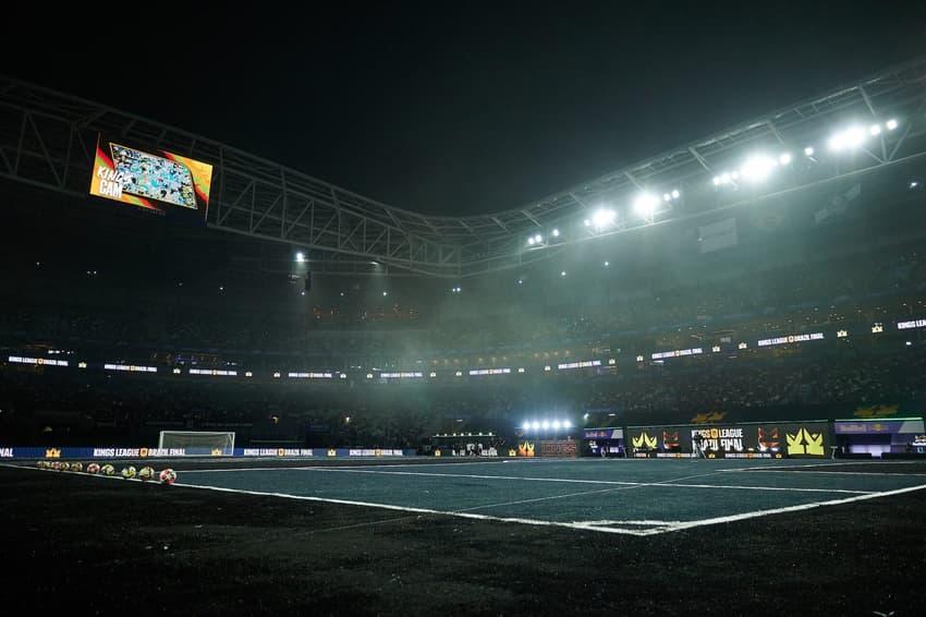 Gramado da Kings League no Allianz Parque, estádio do Palmeiras