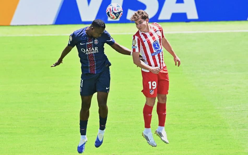 PSG contra Atletico de Madrid no Mundial