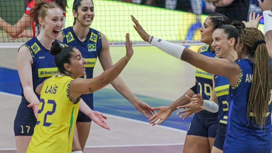 Seleção Brasileira venceu o jogo por 3 sets a 0