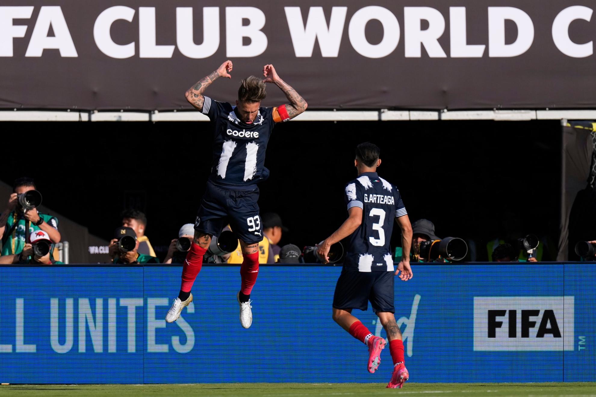 Sergio Ramos celebrando seu primeiro gol no Mundial de Clubes