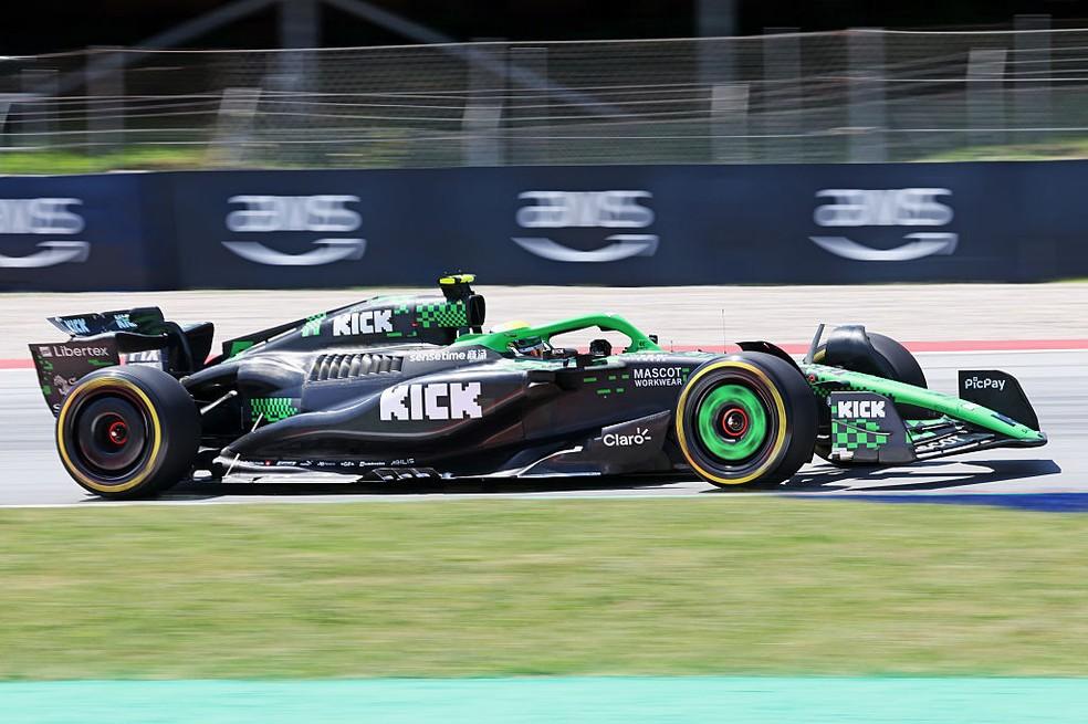 Gabriel Bortoleto na classificação para o GP da Espanha