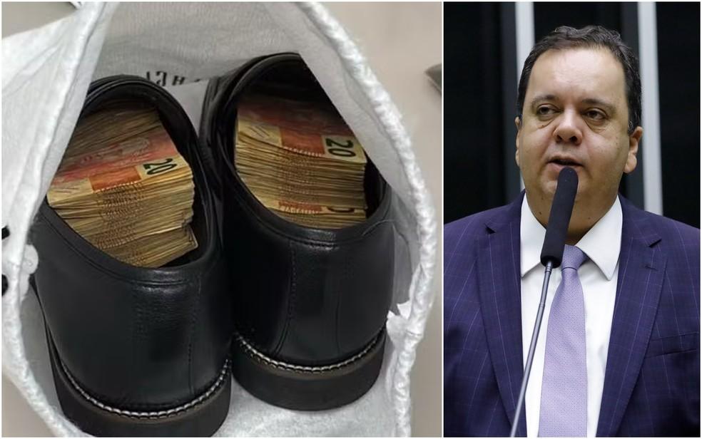Dinheiro encontrado dentro de sapato na casa de vereador