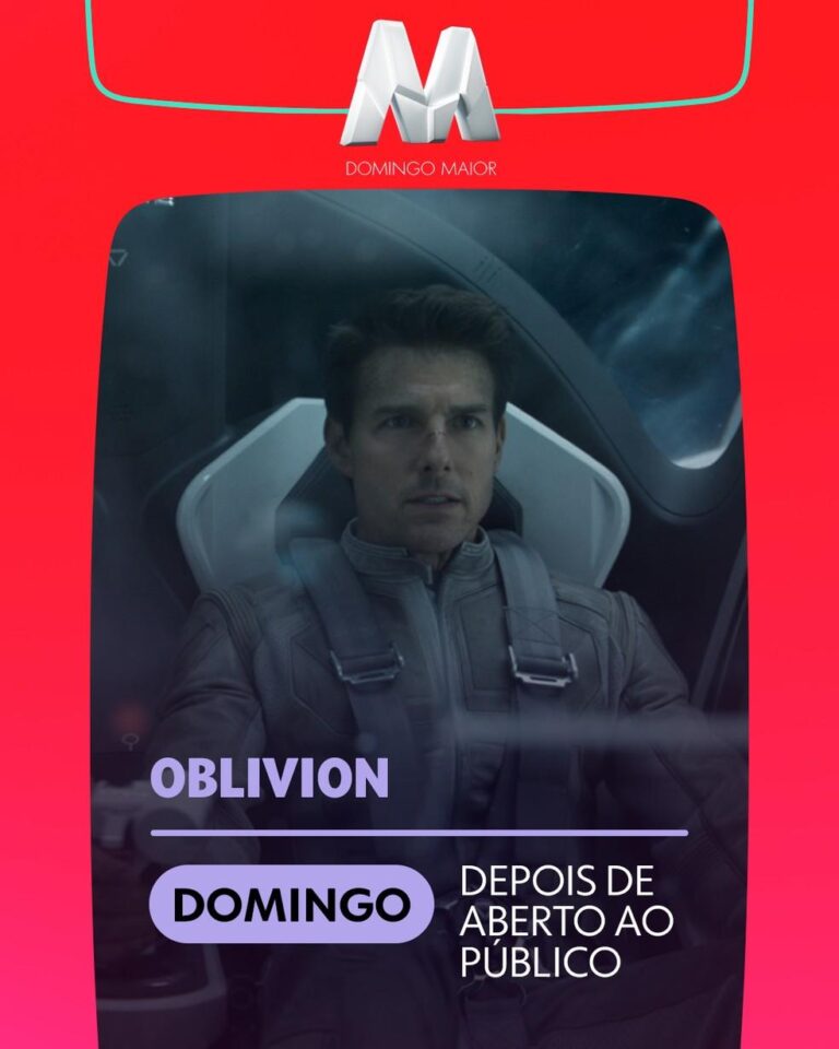 Domingo Maior exibe o eletrizante filme “Oblivion” com Tom Cruise