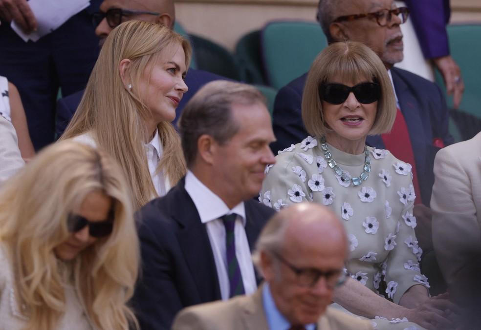 Nicole Kidman e Anna Wintour no camarote real de Wimbledon
