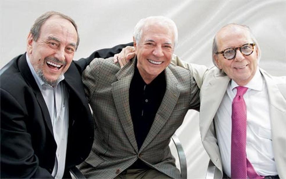 Os sócios Francesc Petit, Roberto Duailibi e José Zaragoza, da DPZ