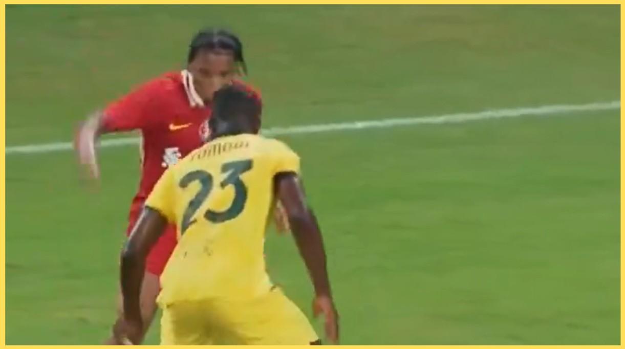 Rio Ngumoha tormented AC Milan during the first half of the friendly in Hong Kong.