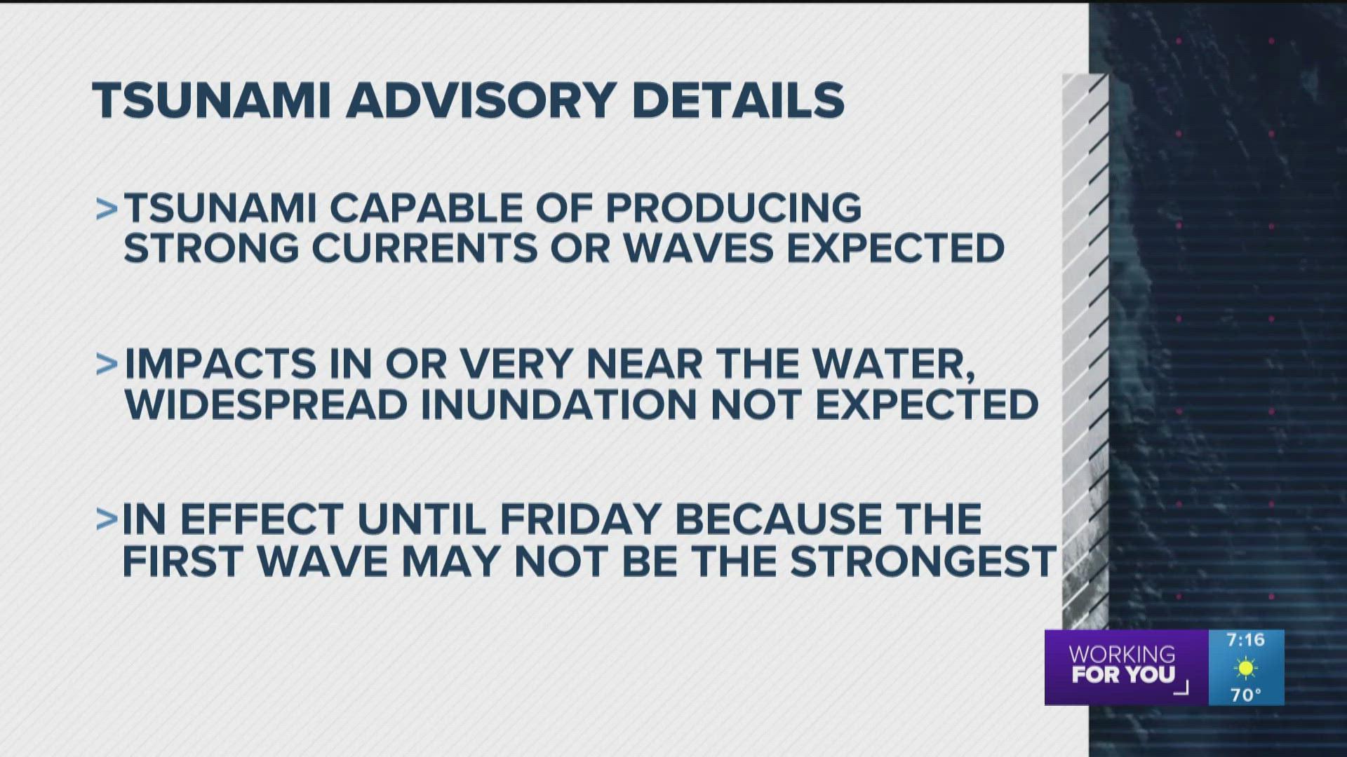 Aviso de Tsunami na costa dos EUA
