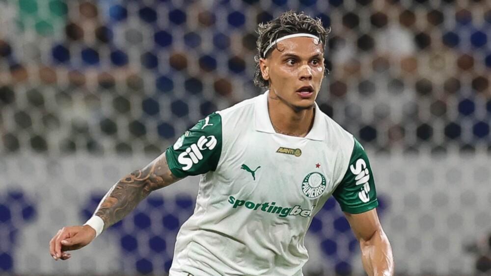 Richard Ríos durante a derrota do Palmeiras para o Cruzeiro no Mineirão.