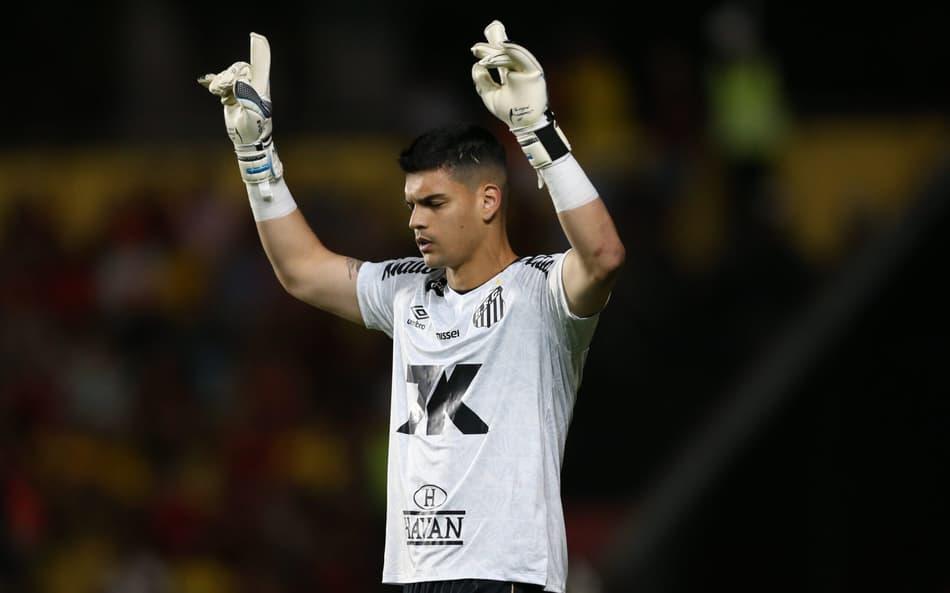 Gabriel Brazão em Sport x Santos
