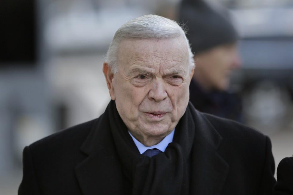 José Maria Marin chegando ao Tribunal do Brooklyn