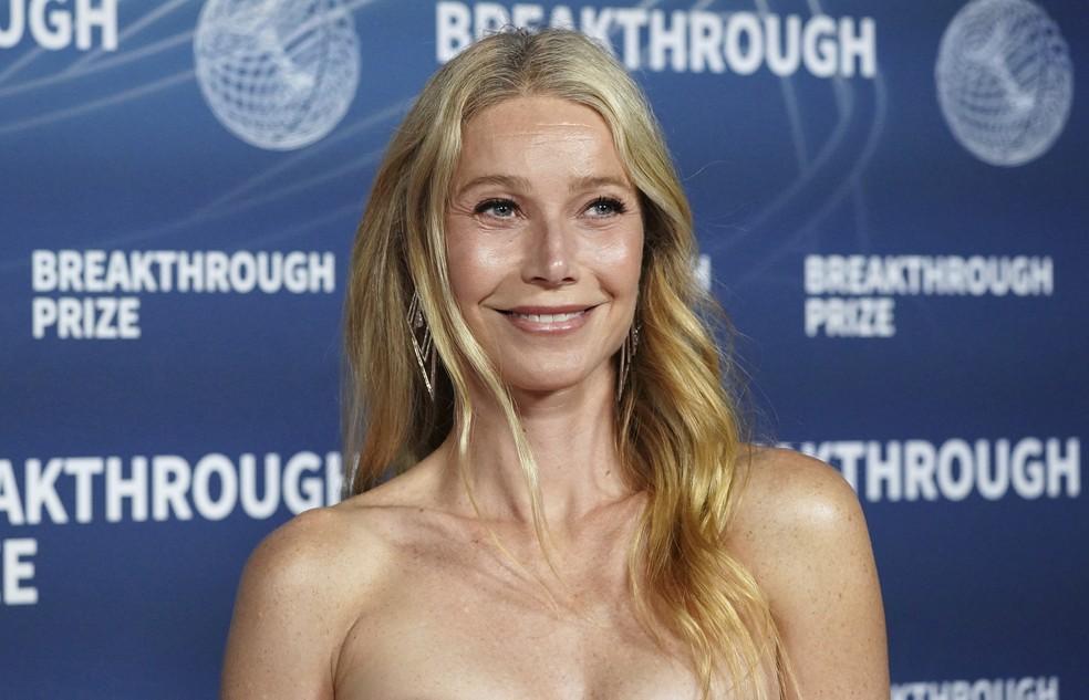 A atriz Gwyneth Paltrow durante cerimônia em Los Angeles em abril de 2025