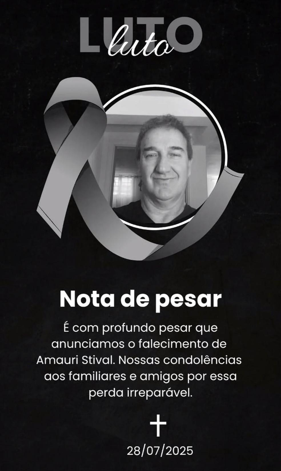 Morre Amauri Stival, irmão do técnico Cuca