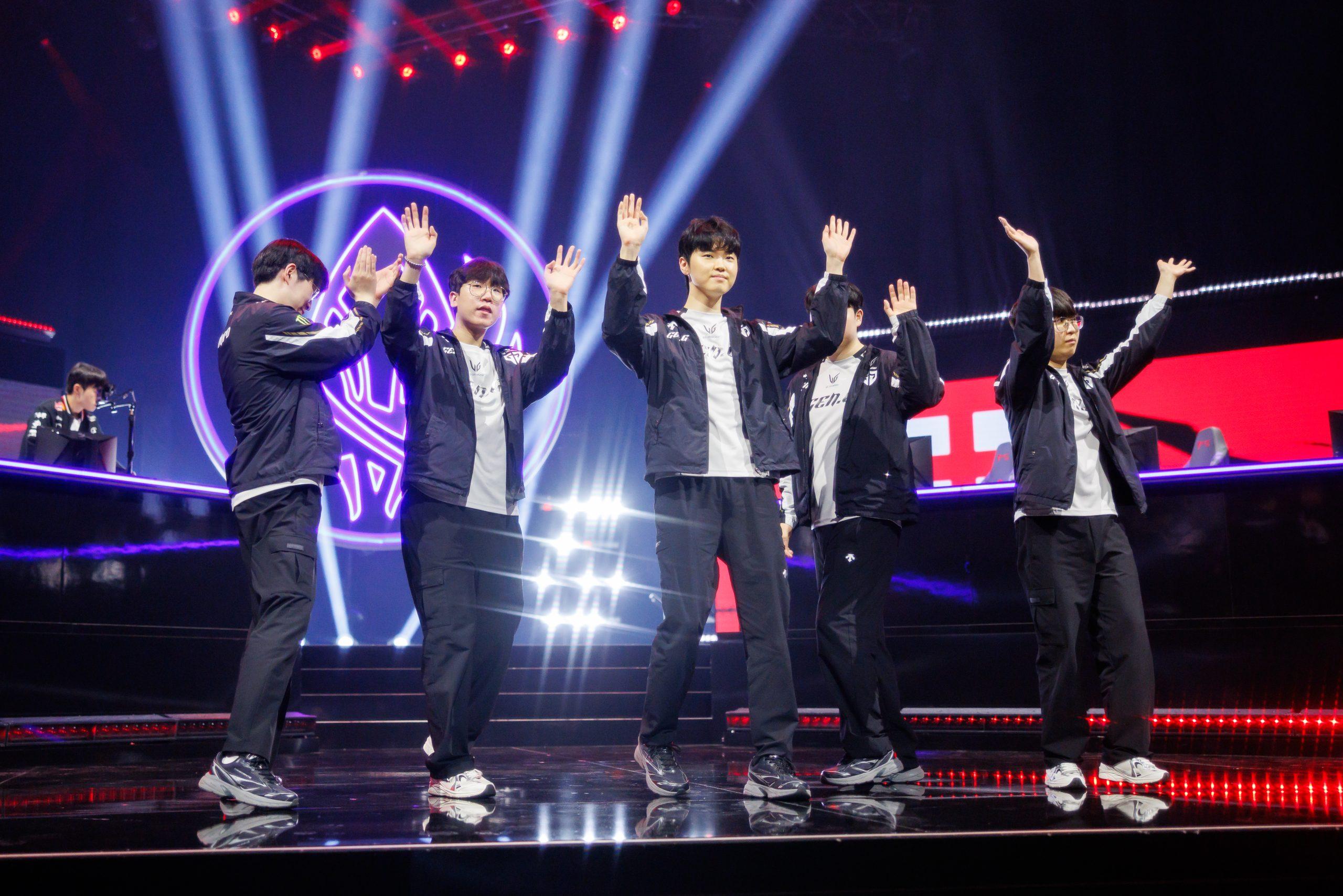 Gen.G e T1 em confronto no MSI 2025