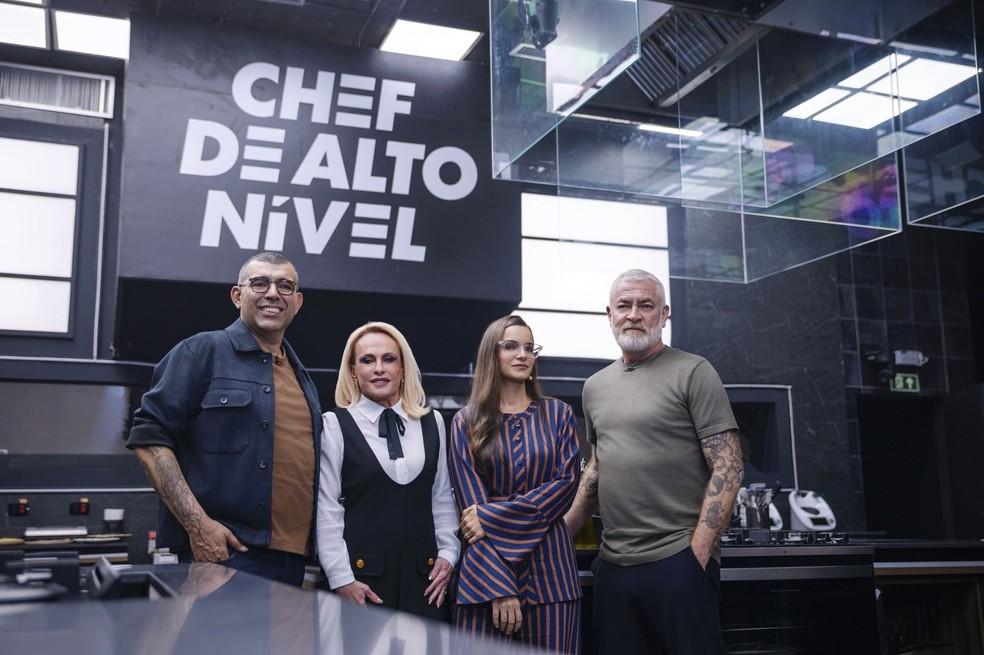 Ana Maria Braga com os mentores de ‘Chef de alto nível'