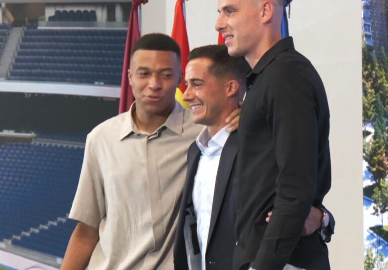 Mbappé e Lunin fazem pausa nas férias para a despedida de Lucas Vázquez