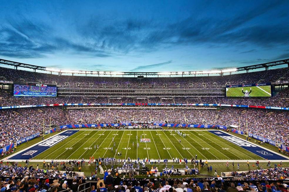O MetLife Stadium é a casa dos Jets e do New York Giants, times da NFL