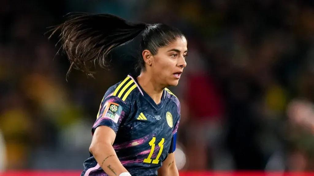 Catalina Usme com o time colombiano