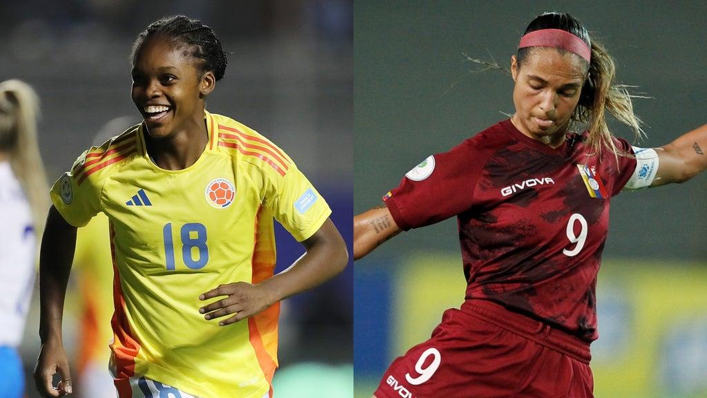 Linda Caicedo, futbolista colombiana / Deyna Castellanos, futbolista venezolana
