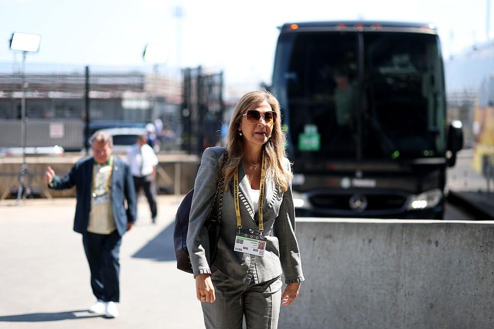 Leila Pereira, do Palmeiras, na Copa do Mundo de Clubes