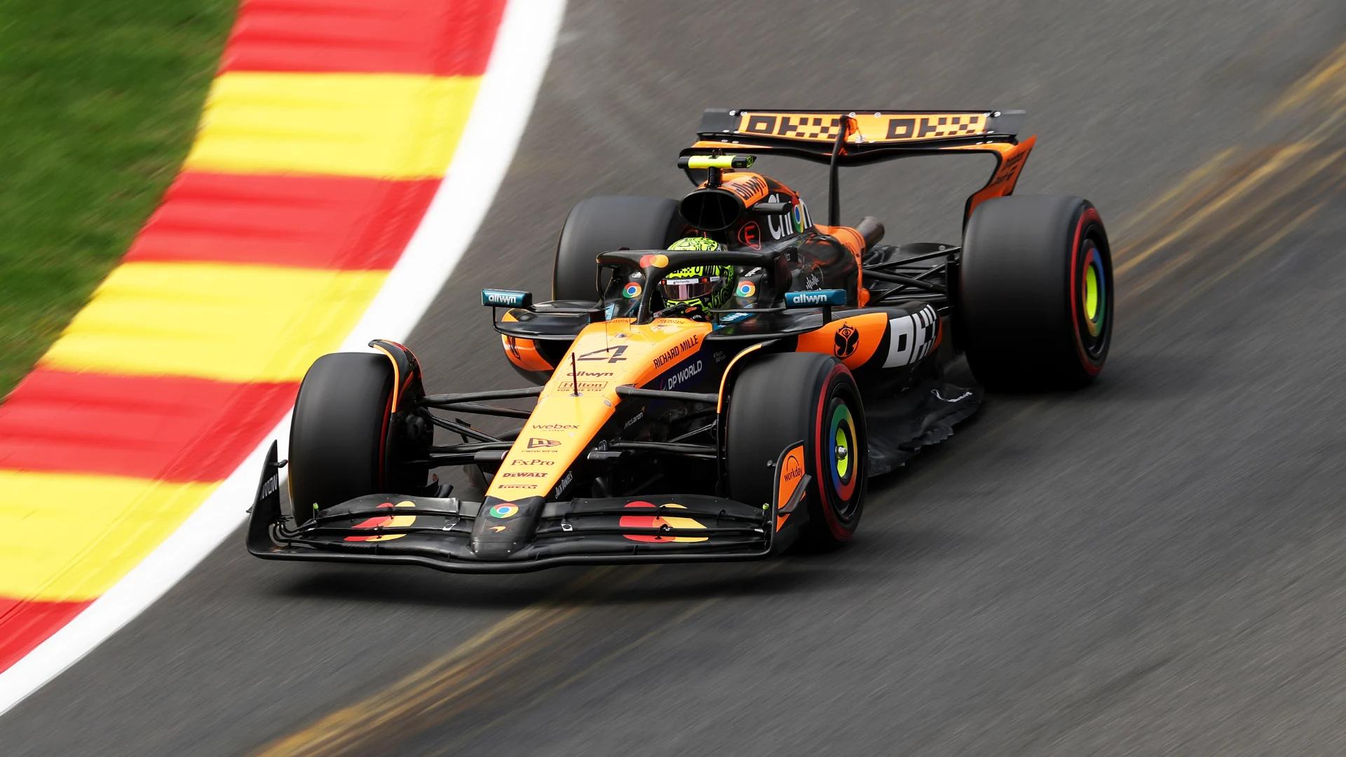 Lando Norris em destaque após conquistar a pole position