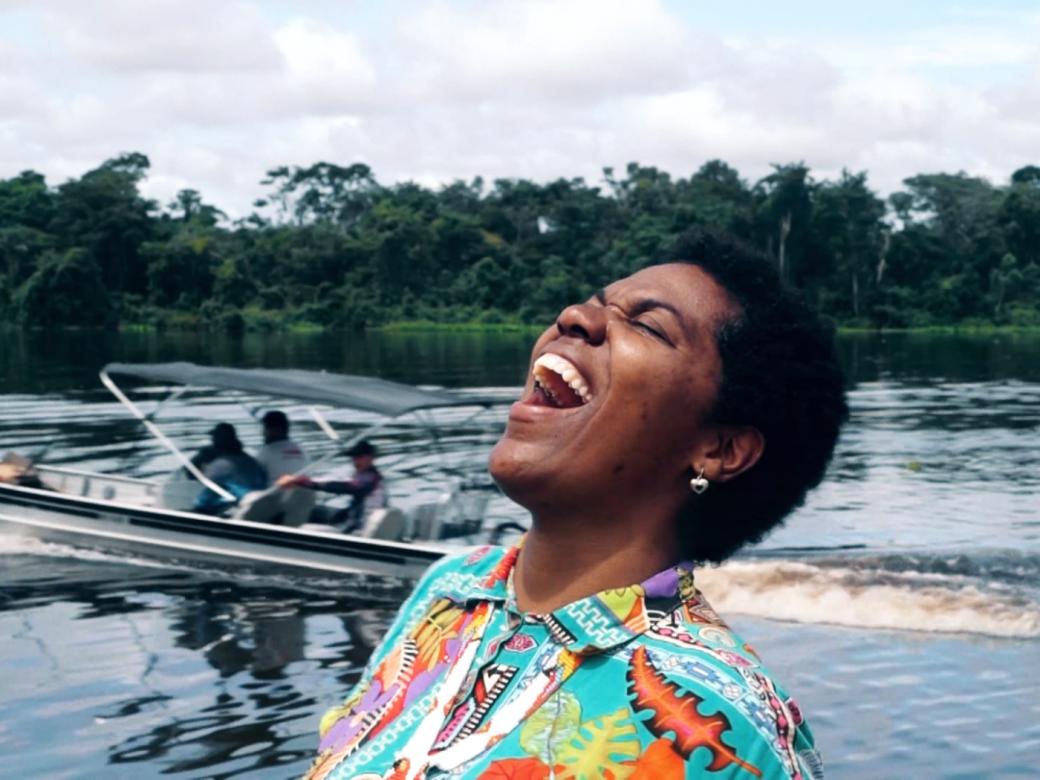 A cantora Marcela Bonfim