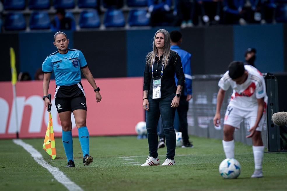 Emily Lima na partida contra o Chile pela Copa América Feminina