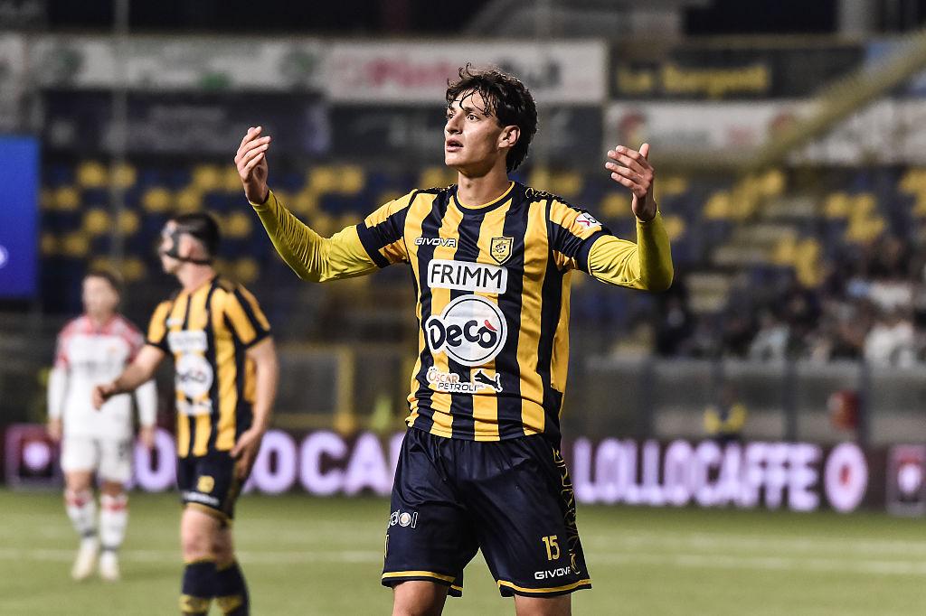 Romano Floriani Mussolini durante jogo pelo Juve Stabia