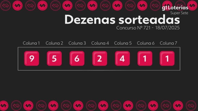 Resultado do Concurso 721 da Super Sete: Números Sorteados e Acumulação de Prêmio